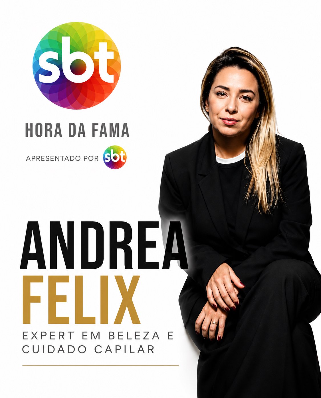 Andrea Félix em destaque no SBT — Hora da Fama